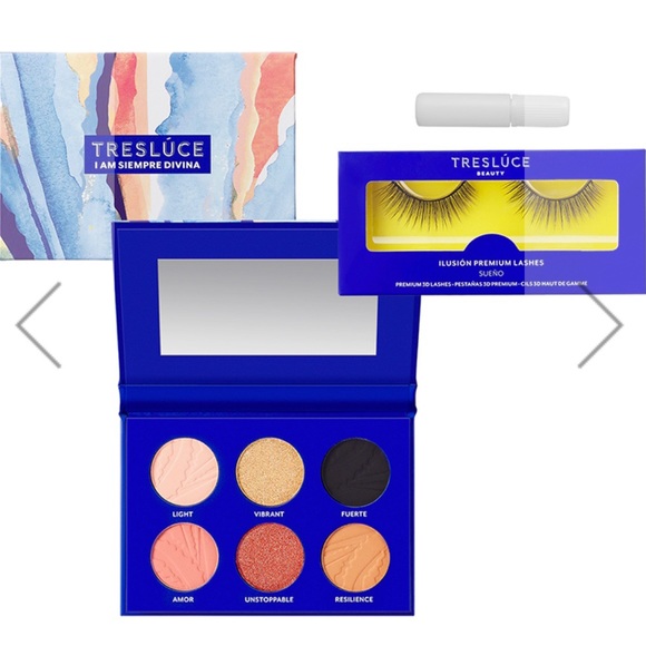 TRESLUCE BEAUTY I Am Siempre Divina Set Eyeshadow Palette, Lashes, & Lash Glue - Picture 2 of 9